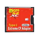 microSDカードをCFカードTypeIに変換 アダプター 《シングルスロット》 UDMA対応 micro SDカード CFカード 変換 定形外郵便 送料無料 代引不可