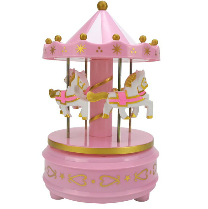 オルゴール メリーゴーランド 《ピンク》 回転木馬 プレゼント ケーキ デコレーション おしゃれ かわいい インテリア