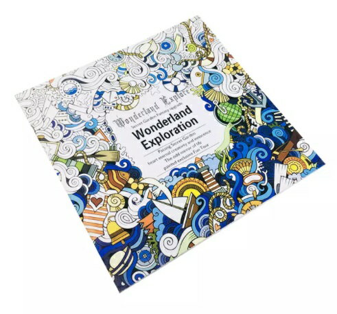 ぬりえ 塗り絵 ワンダーランドエクスプロレーション 24P ストレス解消 イラスト ぬり絵[定形外郵便、送..