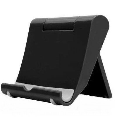 折りたたみ タブレットスタンド 《ブラック》 240°角度調整 滑り止め 卓上 スタンド ホルダー[ ...