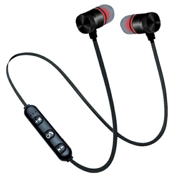 ネックバンド型 bluetooth ワイヤレスイヤホン 《ブラック》 磁気吸着 高音質 スポーツ ハンズフリー ヘッドセット ヘッドホン[定形外郵便、送料無料、...