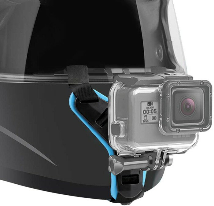 ヘルメットマウント ストラップ 顎マウント GoPro用 アクションカメラ用 マウントホルダー バイク 撮影 カメラ固定