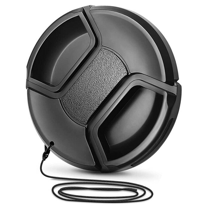 Rakuten - レンズキャップ 49mm 落下防止ストラップ付 一眼レフ ミラーレス カメラ 保護 フィルター[定形外郵便、送料無料、代引不可]