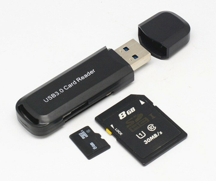 USB3.0カードリーダー 《ブラック》 高速...の紹介画像2