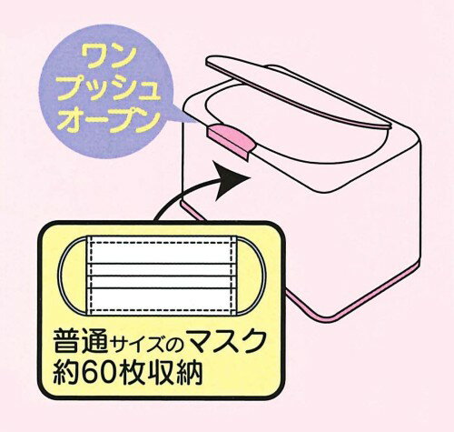 マスクストッカー リフトアップ式 リサラーソン 約60枚収納　MKST1[送料無料(一部地域を除く)] 3