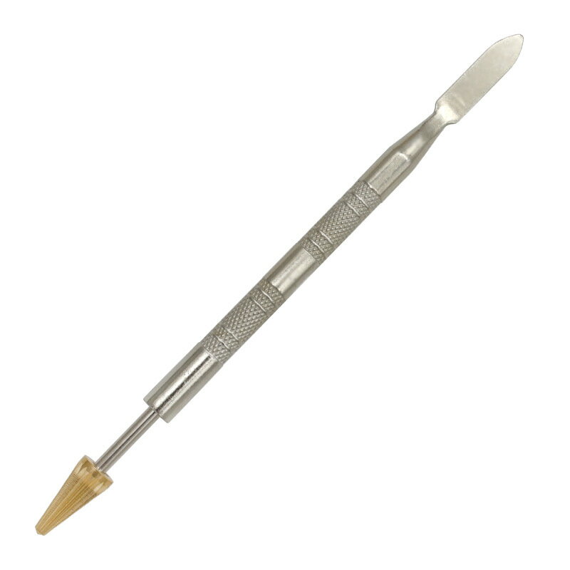 ペン型 コバ塗り器 コバローラー コバ塗りペン 2in1 ヘラ ローラー レザークラフト 革工具 手芸 ツール[定形外郵便、送料無料、代引不可]