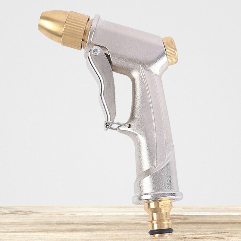 散水ノズル 金属 高圧 水圧調整 噴射 ウォーターガン 洗車 ガーデニング 水まき 水やり[送料無料(一部地域を除く)]