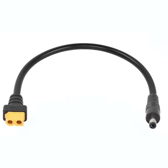 XT60メス - DC5.5*2.1オス 変換ケーブル 電源コード ドローン 太陽光発電 ソーラーパネル ポータブル電源[定形外郵便、送料無料、代引不可]