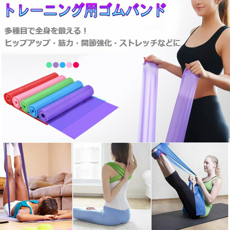 トレーニング用 ゴムバンド 《ピンク》 エクサ...の紹介画像2