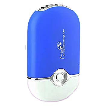 USB充電式ハンディクーラー 《ブルー》 携帯扇風機[ゆうパケット発送、送料無料、代引不可]
