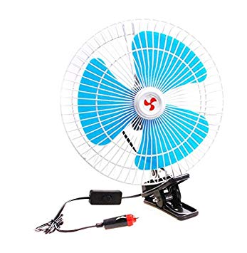 車載扇風機 《8インチ》 簡単使用 角度調節 車中泊 冷房 クーラー 送料無料(一部地域を除く)