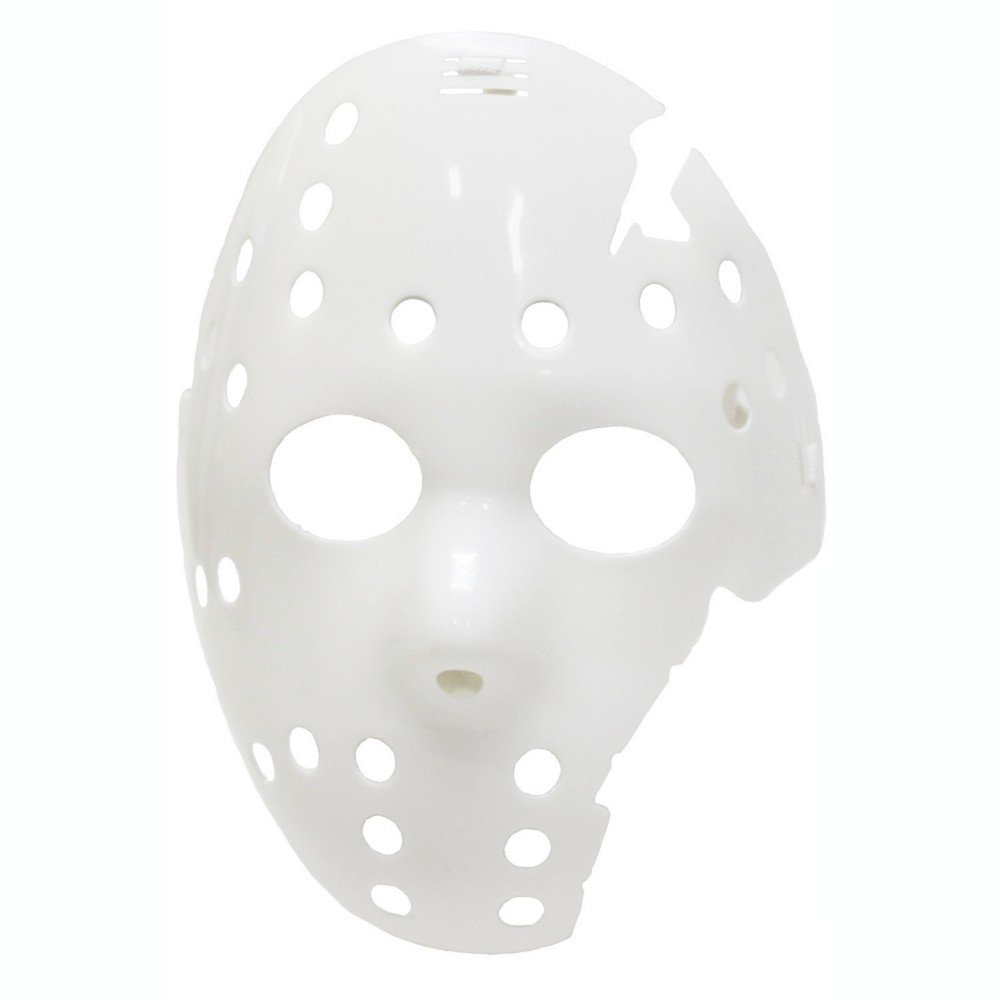 ブロークン ジェイソンマスク 割れた顔 ハロウィン コスプレ パーティ 変装グッズ お面 仮面[定形外郵便、送料無料、代引不可]