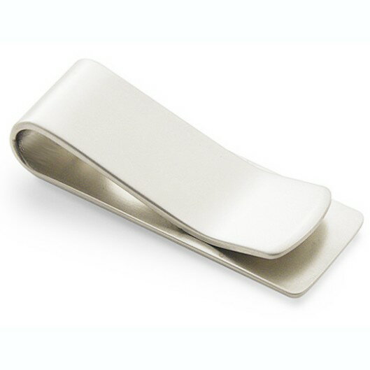 ステンレス マネークリップ シルバー シンプル 札入れ 札ばさみ 札バサミ[定形外郵便、送料無料、代引不可]