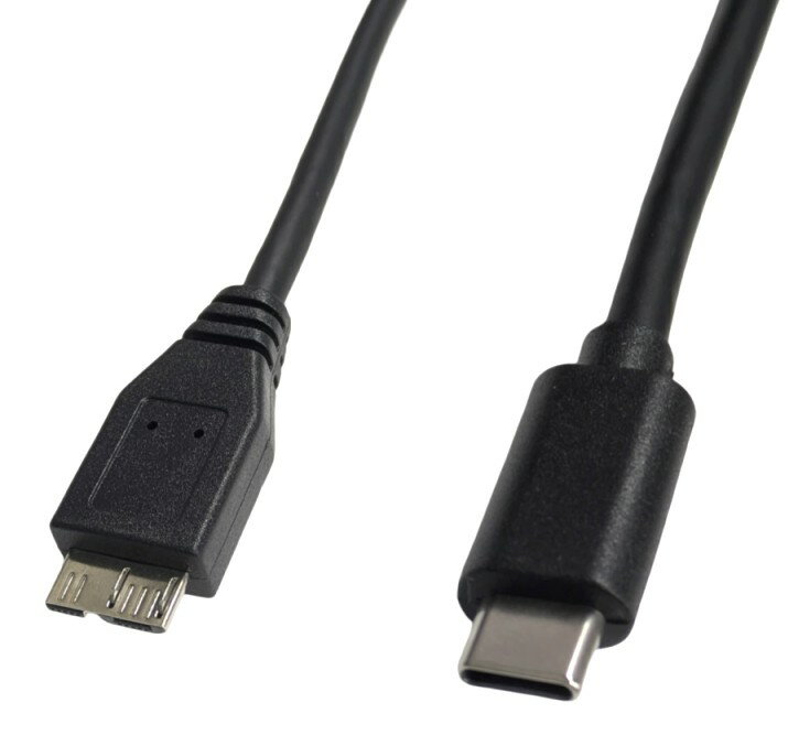 USB Type-C to MicroB ケーブル 30cm Type-Cオス-microB3.0オス