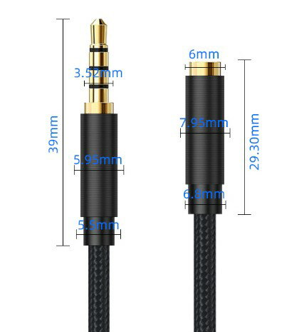 �ʥ������Ԥ� ����ۥ��Ĺ������ 3.5mm 4�� 2m �⶯�� �ѵ��� ����ե��� �إåɥե��� ����-�᥹[�����͹�ء�����̵��������Բ�]