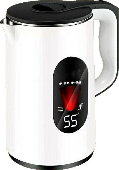 Rakuten - 保温機能付き 大容量 電気ケトル ホワイト 1.6L おしゃれ 電気ポット 湯沸し器 保温ポット コーヒー ケトル YD-1155[送料無料(一部地域を除く)]