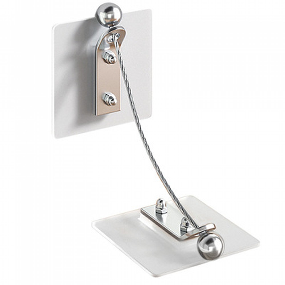 家具転倒防止 固定ロック 2個セット ストッパー ワイヤー ベルト 穴を開けない 地震対策 子供 棚 防災[ゆうパケット発送、送料無料、代引不可]