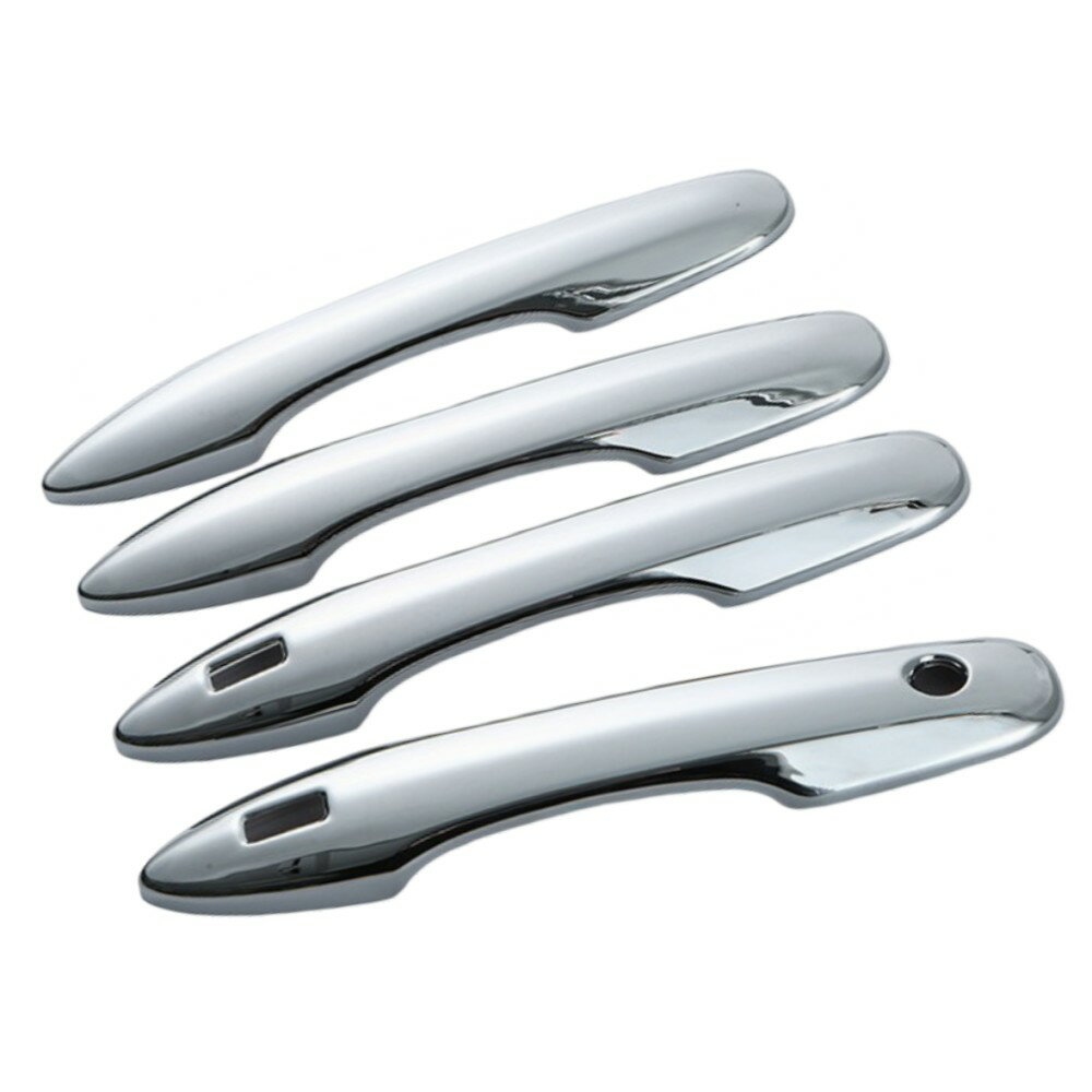 プリウス 50系 前期 後期 対応 メッキ ドアハンドル カバー 4ピース シルバー ドアノブ カスタム パーツ[送料無料(一部地域を除く)]