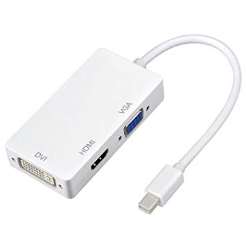 Mini Displayport to DVI/VGA/HDMI 変換アダプ