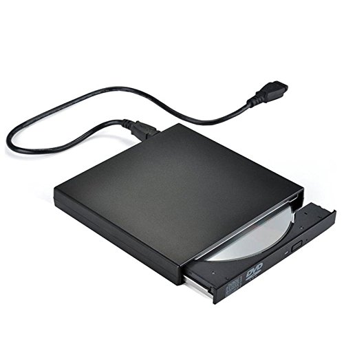 USB2.0外付けポータブルDVDドライブ 《ブラック》 バスパワー CD-R CD-ROM DVD-ROM Windows対応 送料無料(一部地域を除く)