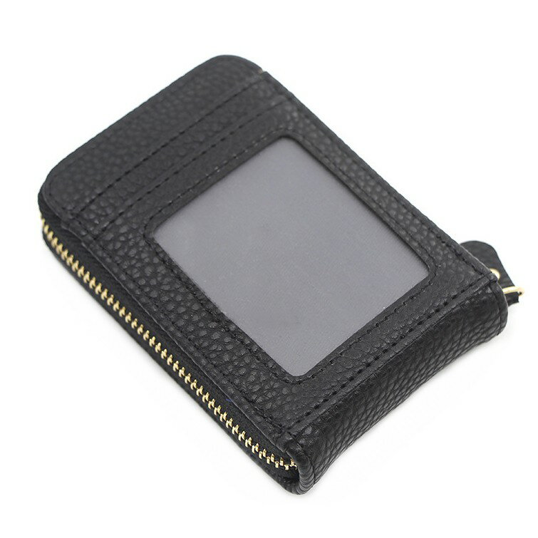 大容量 カードケース 《ブラック》 13枚収納 カード入れ 定期入れ パスケース[定形外郵便、送料無料、代引不可]