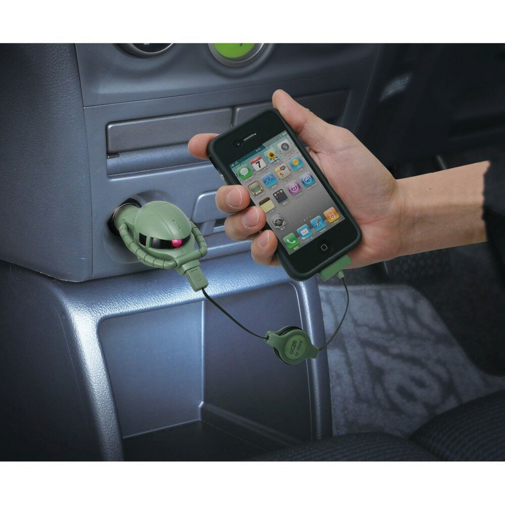 SEIWA/セイワ iPhone対応 DCチャージャー・量産型ザク 車載用充電器 GC26 [スマホ][iPhone・ipad][消耗品][定形外郵便、送料無料、代引不可]