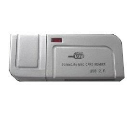 N/B USBカードリーダー SEG-1022(シルバー) HK-2003[カードリーダー][定形外郵便、送料無料、代引不可]