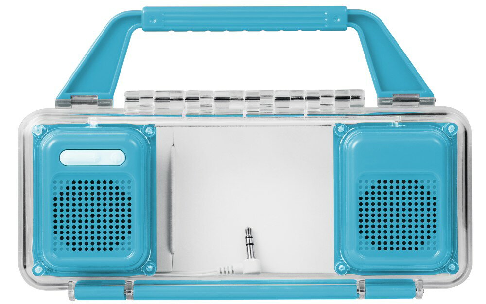 グリーンハウス 1Wアンプ内蔵防滴スピーカー GH-SPA210WB ブルー[スマホ][スピーカー][送料無料(一部地域を除く)] s_spk