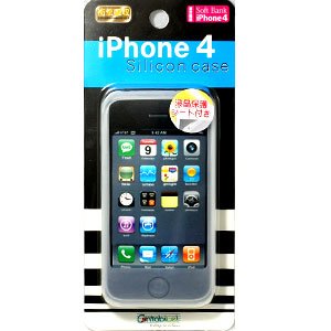 Rakuten - iPhone4専用◆シリコンケース◆CA-IP401WH[iPhone・ipad][399円ケース][消耗品][ゆうパケット発送、送料無料、代引不可]