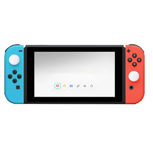 Nintendo Switch Joy-Conスティック用カバー 2個セット ホワイト キャップ 任天堂 Switch スイッチ[ゲーム][消耗品][定形外郵便、送料無料、代引不可]