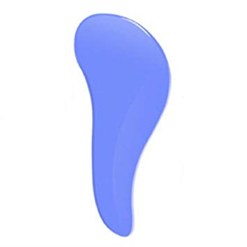 人間工学デザイン コンパクト ヘアケアブラシ 《ブルー》 抜け毛 静電気防止 フィット くし[定形外郵便、送料無料、代引不可]