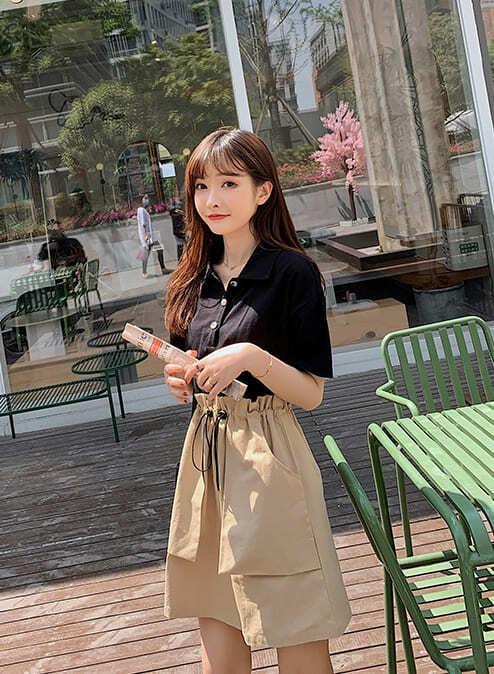 Allegra K シフォン ドレス 水玉 シャーリング袖 蝶ネクタイ キーホール ゴムウエスト 可愛い サマー ミニ ワンピース レディース ホワイト XL