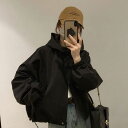 パーカー 女性 長袖 アウター 春 秋 韓国 原宿 オフホワイト ピンク ブラック ファッション レディース 10代 20代 30代 40代 カジュアル フード付き ジップアップ トップス オーバーサイズ ビッグシルエット 通学 通勤 ナチュラル ガーリー 可愛い(4)