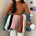 カットソー ニットセーター レディース インナー セーター リブ ハイネック ニット 長袖 秋冬 Tシャツ トップ