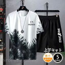 1-2サイズ上お勧め ジャージ スウェット 上下セット メンズ セットアップ ルームウェア 速乾 半袖 Tシャツ ショートパンツ ハーフパンツ 涼しい 冷感
