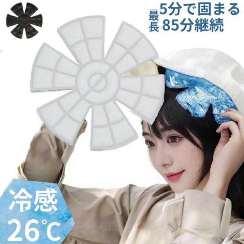 ヘッドクール 帽子用 ひんやりグッズ スポーツ 熱中症対策グッズ 帽子 接触冷感 熱中症対策 頭冷やす PCM 28度で自然氷結 持続冷感 保冷剤 暑さ対策