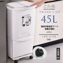 ゴミ箱 45L袋可 45リットル袋可 おしゃれ フロントオープン 分別 ダストボックス 積み重ね キッチン スリム シンプル 大容量 ふた付き 縦型 カウンター下