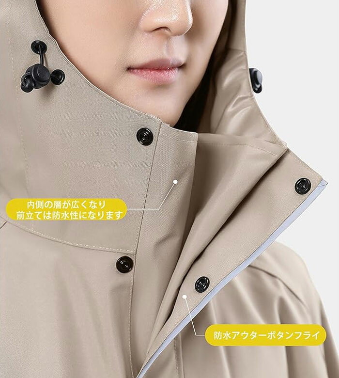 レインコート 自転車 ロング レインコート レディース 自転車 ロング 【超防水】防雨手袋 梅雨対策 男女兼用 原付ポンチョ リュックにも対応 雨具 軽量 メンズレインコート 通勤 超防水 防風 おしゃれ 防水 雨具 雨カッパ キャンプ 通勤 通学 おしゃれ かっこいい シンプル