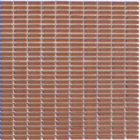 ボーダー タイル 7×27ミリ ブラウン 茶色 ミニボーダー DIY クラフト 水回り 内装壁 昭和レトロ 雑貨 かわいいタイル 【13D】