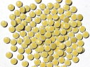 キュートな10ミリ丸タイル バラ 黄色 4E