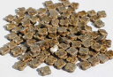 10ミリクローバータイル 花子 花 結晶飴色釉 55 単色バラ袋詰め販売 250g 雑貨 クラフトアートにおススメ!