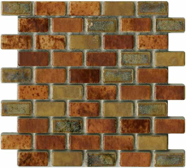 乐天商城 - 15ミリ 二丁 タイル 窯変 DIY アンティーク ボーダー モダン レトロ クラフト キッチン 内装壁 アートワーク トイレ キッチン 浴室 洗面 ラスティカ チロル Aパターン 【RB/MI-23】