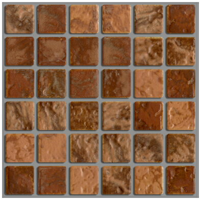 23角 タイル 茶色 ブラウン 窯変 DIY アンティーク モダン レトロ クラフト キッチン 内装壁 アートワーク トイレ キッチン 浴室 洗面 ラスティカモザイク 23角ユニット 窯変タイル 美濃焼タイル 【ラスティカモザイコ23 窯変 NO-7】