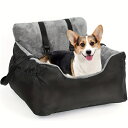 犬用カーシート ペットブースター 調節可能なクリップオン安全リード ソフト車旅行ベッド 犬の巣 中小型犬用