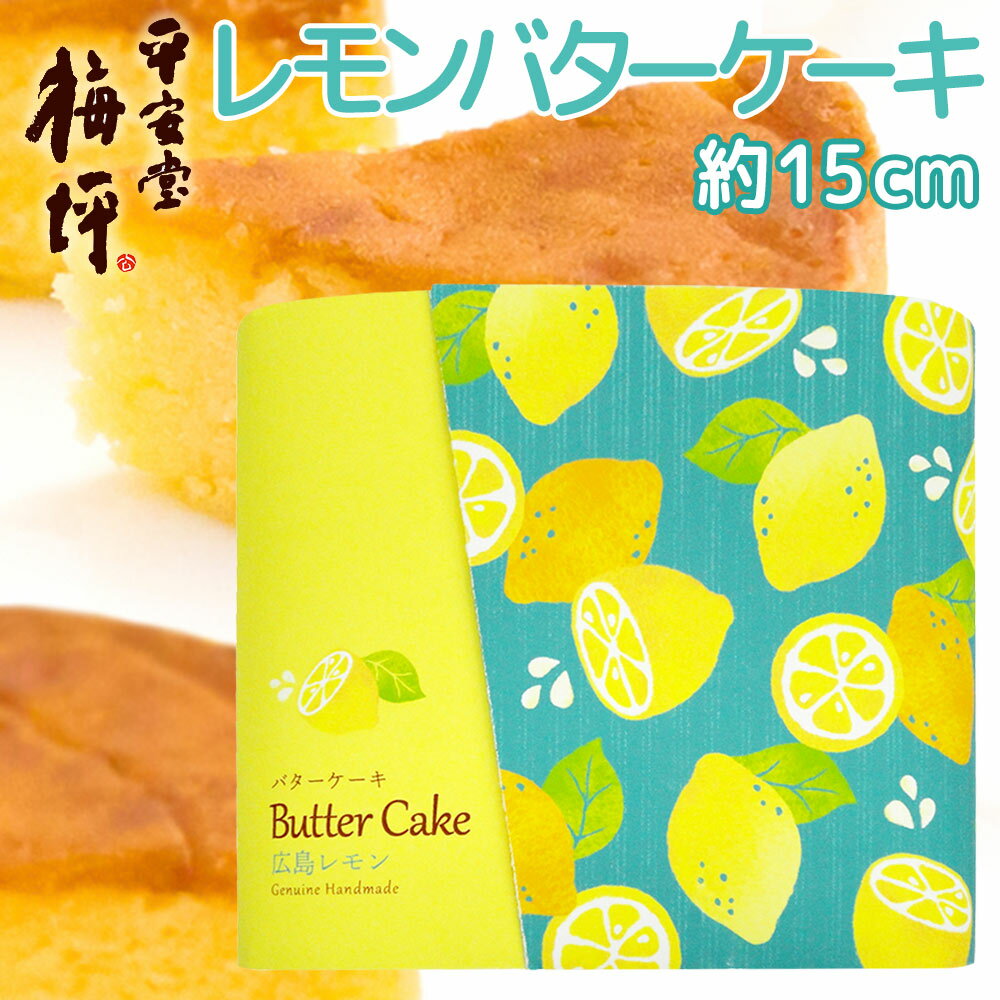 バターケーキ 広島銘菓 広島レモン バターケーキ 手提げ袋付き 送料込み 手土産 平安堂梅坪