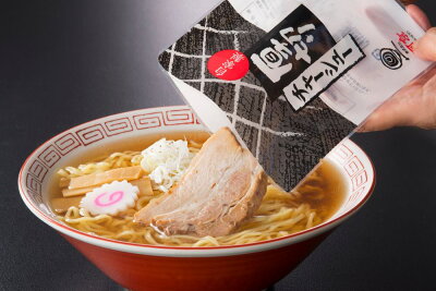 ひろしまグルメショップ 送料無料 喜多方ラーメン プレミアム厚み4食 生麺、しょうゆスープ、チャーシューメンマ付き 福島 ご当地ラーメン 河京 画像2