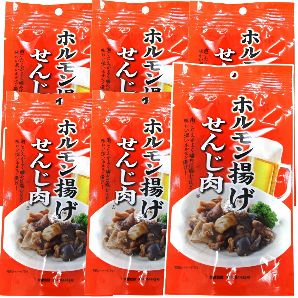 送料無料 広島名産 せんじ肉 6袋セット 40g 6 ホルモン揚げ せんじがら 大黒屋食品 お土産 銀座tau