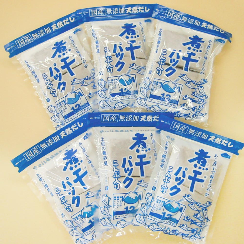 煮干しパック(10g×12)6袋 高知産 森田鰹節 送料無料