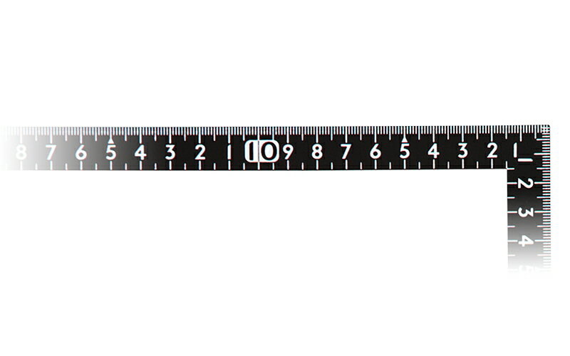 シンワ測定　曲尺小型 サンデーカーペンター 黒 色 30×15cm 裏面角目白目盛 12416