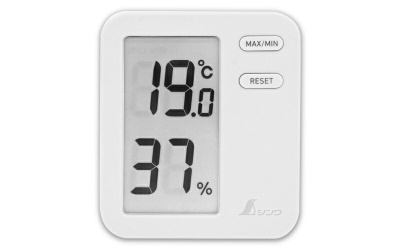 シンワ測定　デジタル温湿度計 Home A ホワイト クリアパック 73044